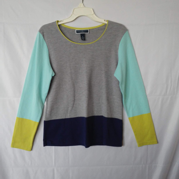 Karen Scott Multi Colorblock Pullover Shirt - Picture 2 of 7